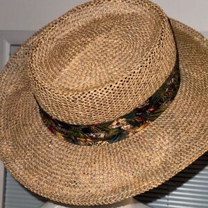 Summer club rattan Fedora l with UV protection